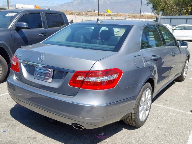 WDDHF5KB6CA599231 - 2012 MERCEDES-BENZ E 350 GRAY photo 4