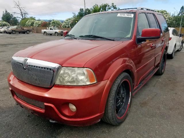 5LMFU27R63LJ40631 - 2003 LINCOLN NAVIGATOR RED photo 2