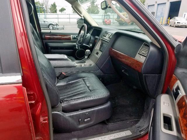 5LMFU27R63LJ40631 - 2003 LINCOLN NAVIGATOR RED photo 5