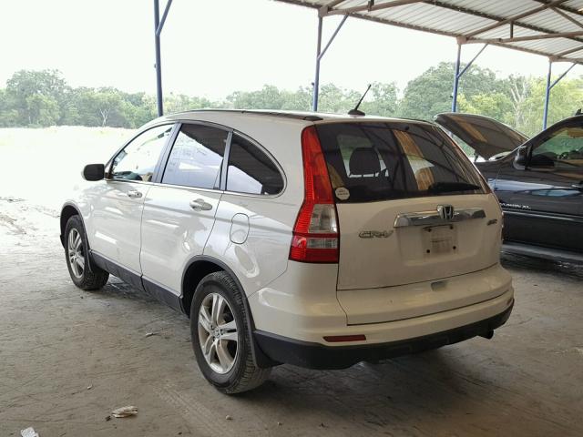 5J6RE4H74BL064541 - 2011 HONDA CR-V EXL WHITE photo 3