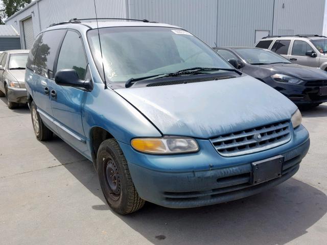 2P4FP2536TR580672 - 1996 PLYMOUTH VOYAGER BLUE photo 1