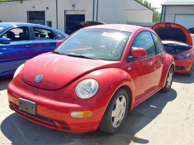 3VWCF21C1XM430494 - 1999 VOLKSWAGEN NEW BEETLE RED photo 2