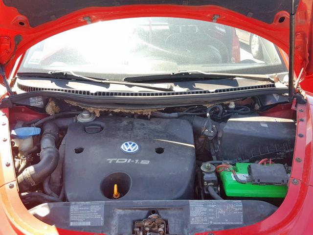 3VWCF21C1XM430494 - 1999 VOLKSWAGEN NEW BEETLE RED photo 7