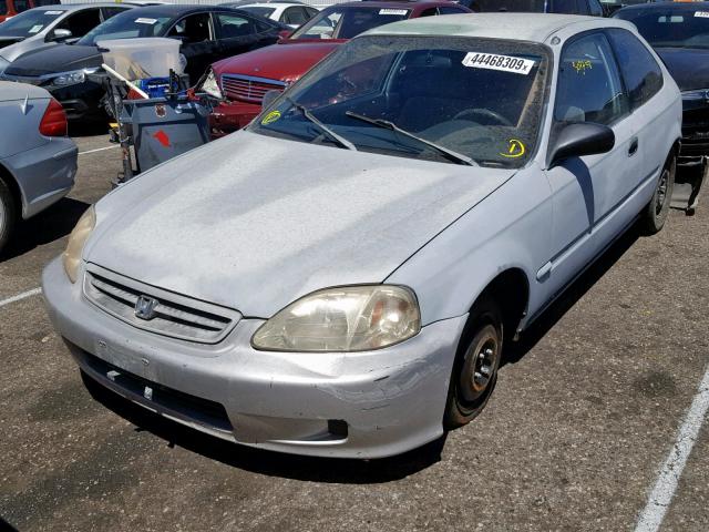 2HGEJ6348YH101882 - 2000 HONDA CIVIC DX GRAY photo 2