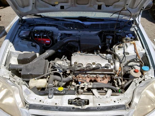 2HGEJ6348YH101882 - 2000 HONDA CIVIC DX GRAY photo 7