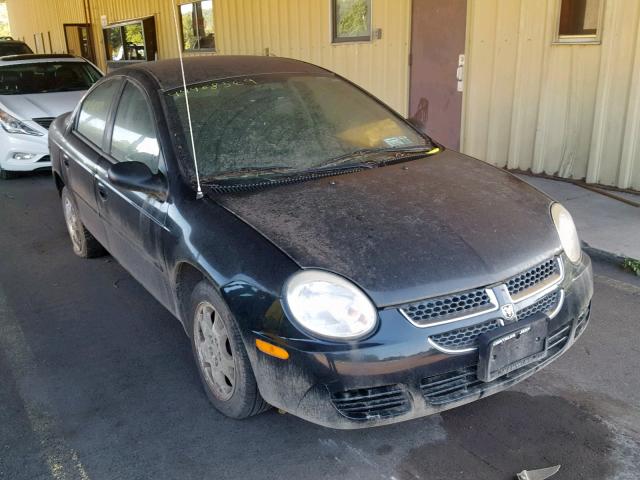 1B3ES56C45D123445 - 2005 DODGE NEON SXT BLACK photo 1