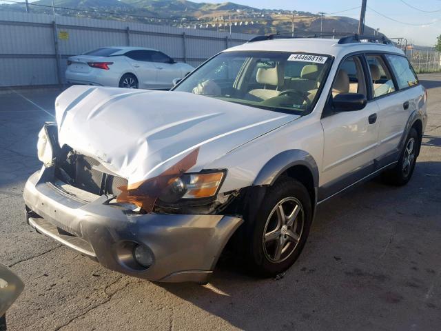 4S4BP61C857300945 - 2005 SUBARU LEGACY OUT WHITE photo 2