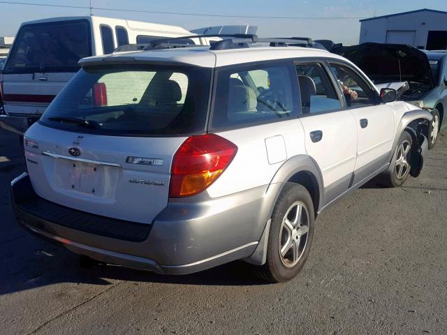 4S4BP61C857300945 - 2005 SUBARU LEGACY OUT WHITE photo 4