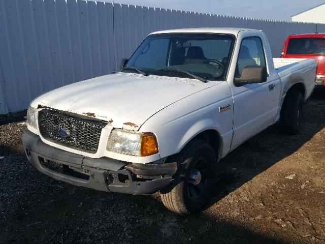 1FTYR10D17PA37965 - 2007 FORD RANGER WHITE photo 2