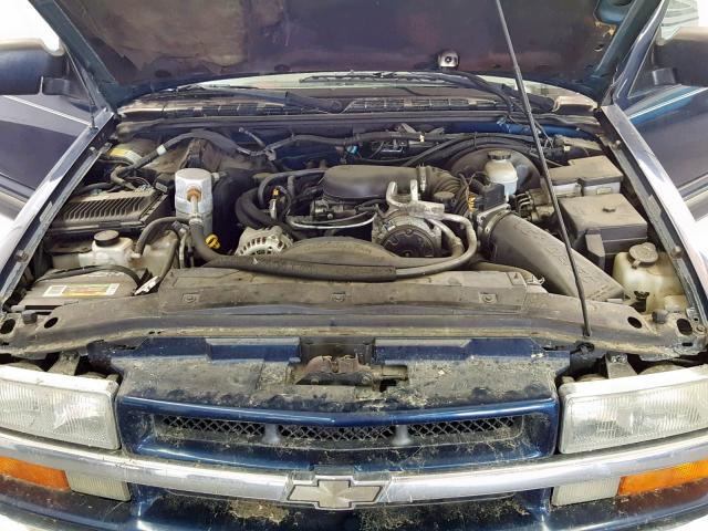 1GNDT13WXXK180785 - 1999 CHEVROLET BLAZER BLUE photo 7