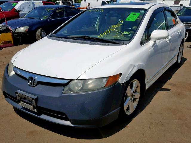 2HGFA16968H515242 - 2008 HONDA CIVIC EXL WHITE photo 2