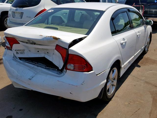 2HGFA16968H515242 - 2008 HONDA CIVIC EXL WHITE photo 4