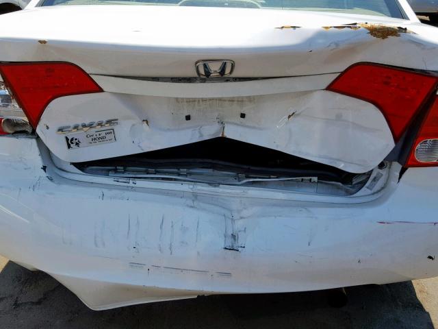 2HGFA16968H515242 - 2008 HONDA CIVIC EXL WHITE photo 9