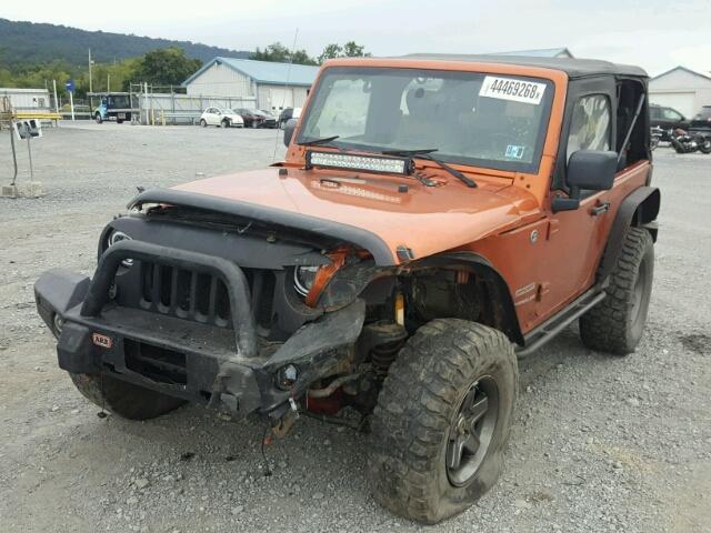 1J4AA2D15AL204433 - 2010 JEEP WRANGLER S ORANGE photo 2