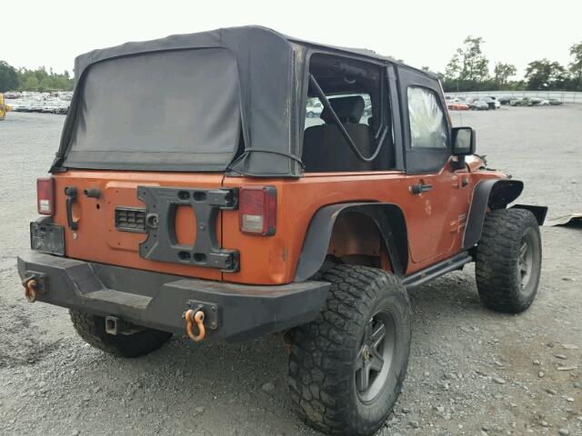 1J4AA2D15AL204433 - 2010 JEEP WRANGLER S ORANGE photo 4