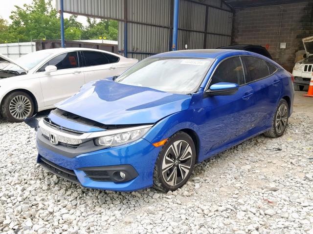 19XFC1F30GE012952 - 2016 HONDA CIVIC EX BLUE photo 2