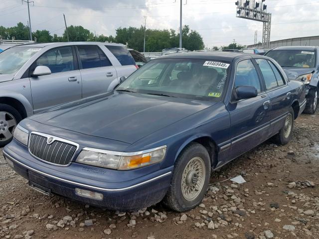 2MELM75W9TX663191 - 1996 MERCURY GRAND MARQ BLUE photo 2