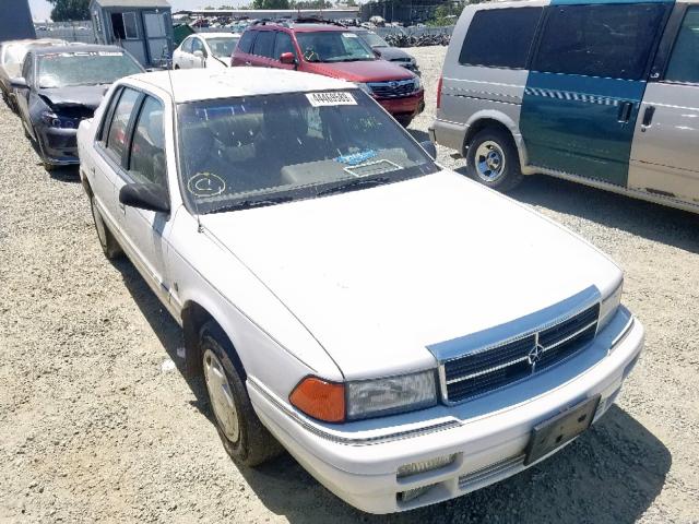 1B3XA5636LF747664 - 1990 DODGE SPIRIT LE WHITE photo 1