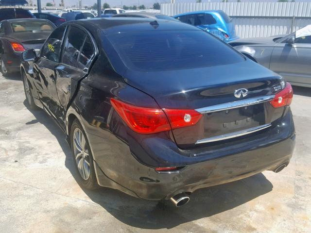 JN1CV7AP9GM202442 - 2016 INFINITI Q50 BASE BLACK photo 3