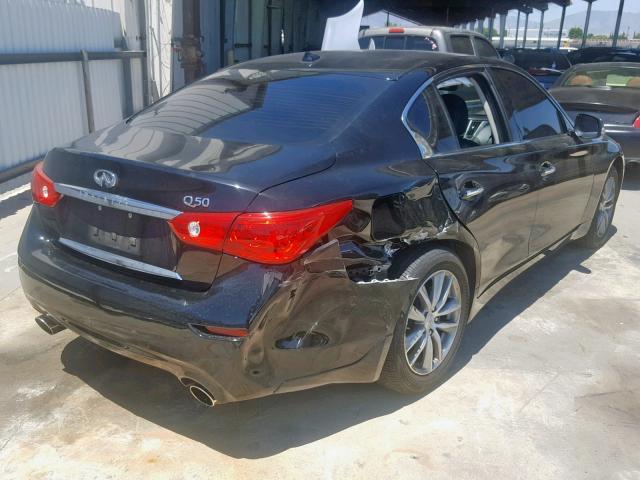 JN1CV7AP9GM202442 - 2016 INFINITI Q50 BASE BLACK photo 4