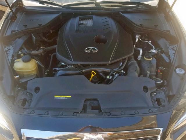 JN1CV7AP9GM202442 - 2016 INFINITI Q50 BASE BLACK photo 7