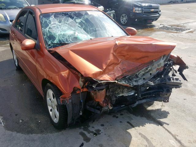 KNAFE221695026497 - 2009 KIA SPECTRA EX ORANGE photo 1