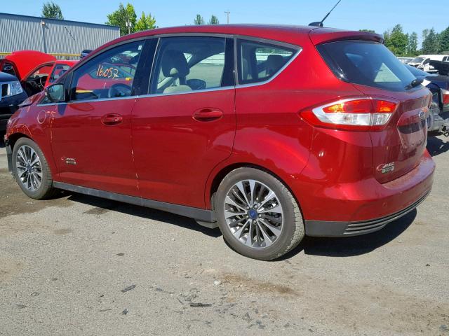 1FADP5FU0HL103083 - 2017 FORD C-MAX TITA RED photo 3