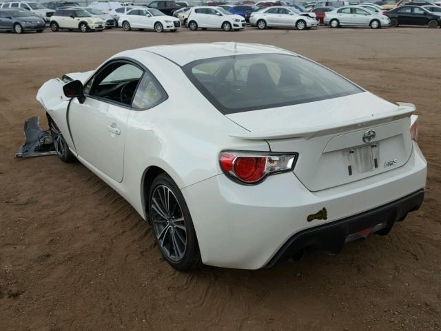 JF1ZNAA1XF8712330 - 2015 TOYOTA SCION FR-S WHITE photo 3