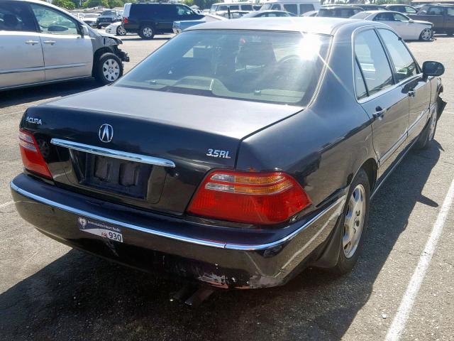 JH4KA9659YC012203 - 2000 ACURA 3.5RL BLACK photo 4