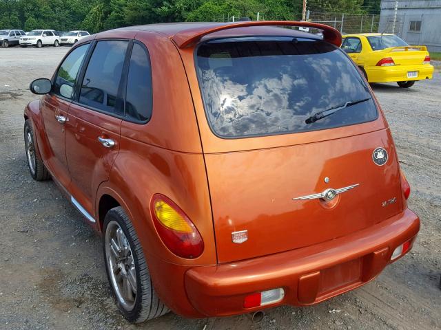 3C8FY78G73T608536 - 2003 CHRYSLER PT CRUISER ORANGE photo 3