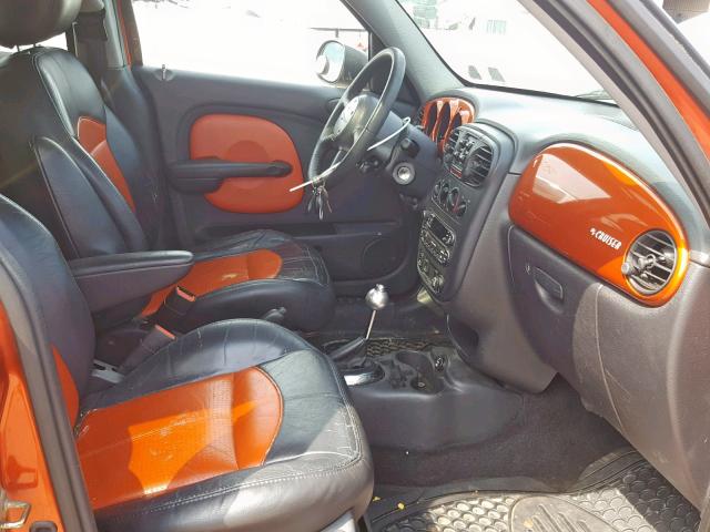 3C8FY78G73T608536 - 2003 CHRYSLER PT CRUISER ORANGE photo 5