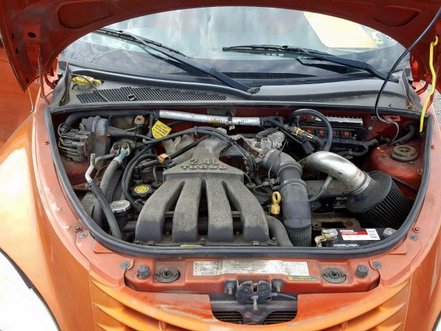 3C8FY78G73T608536 - 2003 CHRYSLER PT CRUISER ORANGE photo 7