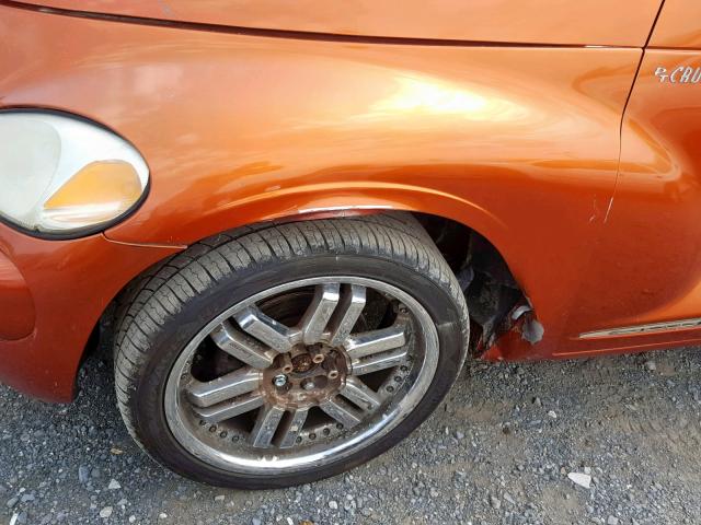 3C8FY78G73T608536 - 2003 CHRYSLER PT CRUISER ORANGE photo 9