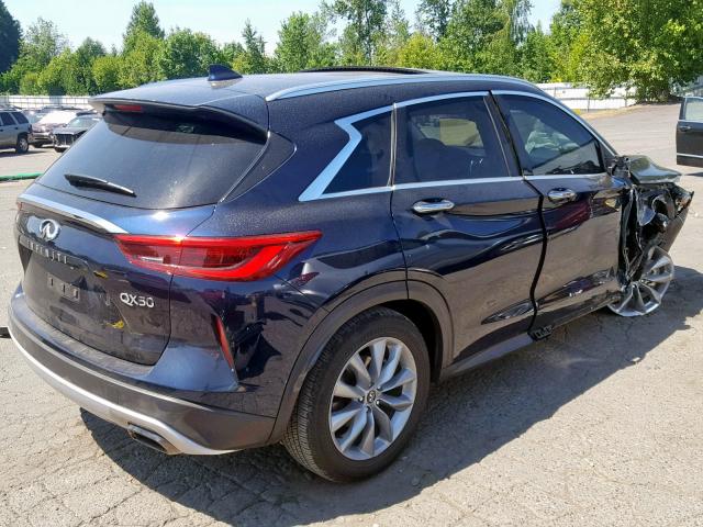 3PCAJ5M10KF131225 - 2019 INFINITI QX50 ESSEN BLUE photo 4