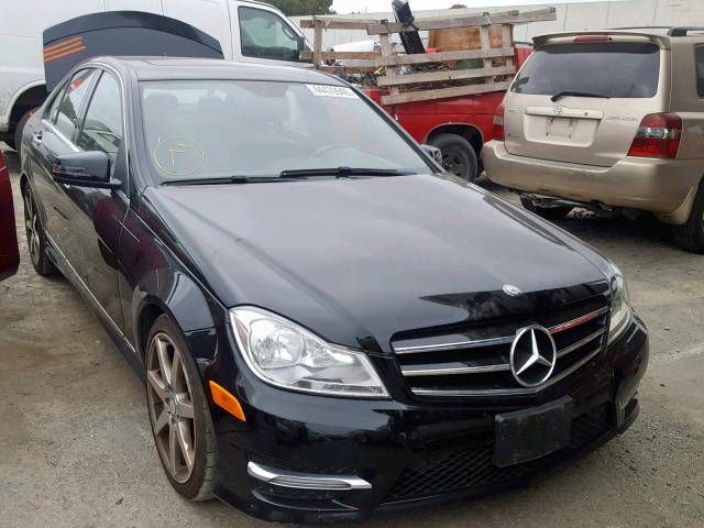 WDDGF4HB6ER309085 - 2014 MERCEDES-BENZ C 250 BLACK photo 1