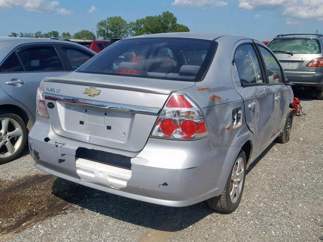 KL1TD5DE1AB111819 - 2010 CHEVROLET AVEO LS SILVER photo 4