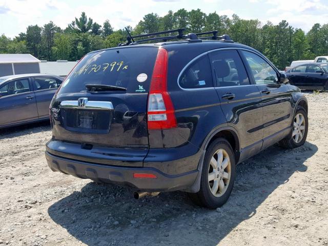 5J6RE48717L016602 - 2007 HONDA CR-V EXL BLACK photo 4