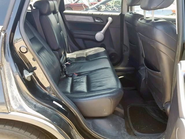 5J6RE48717L016602 - 2007 HONDA CR-V EXL BLACK photo 6