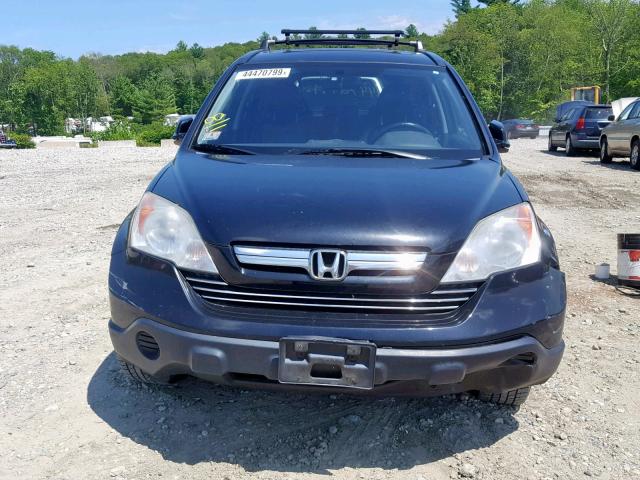 5J6RE48717L016602 - 2007 HONDA CR-V EXL BLACK photo 9