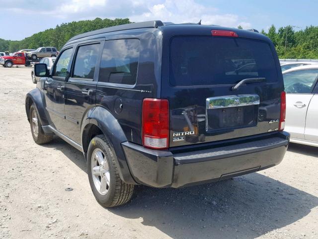 1D8GU58K78W145455 - 2008 DODGE NITRO SLT BLACK photo 3