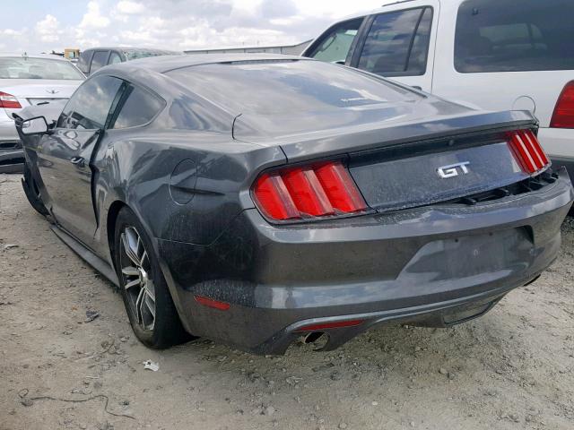 1FA6P8CF6H5344084 - 2017 FORD MUSTANG GT CHARCOAL photo 3