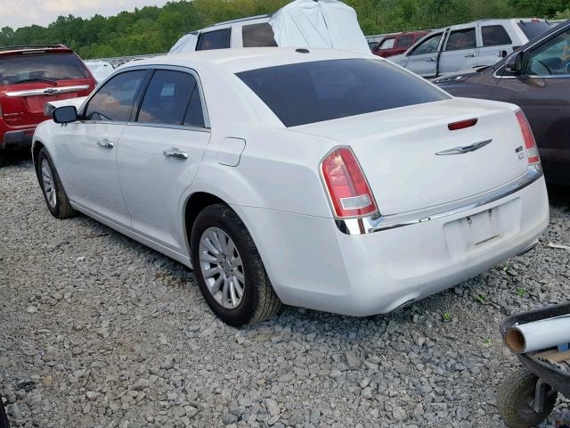 2C3CCAAGXEH243716 - 2014 CHRYSLER 300 WHITE photo 3