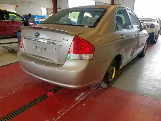 KNAFE121575409841 - 2007 KIA SPECTRA EX GOLD photo 4