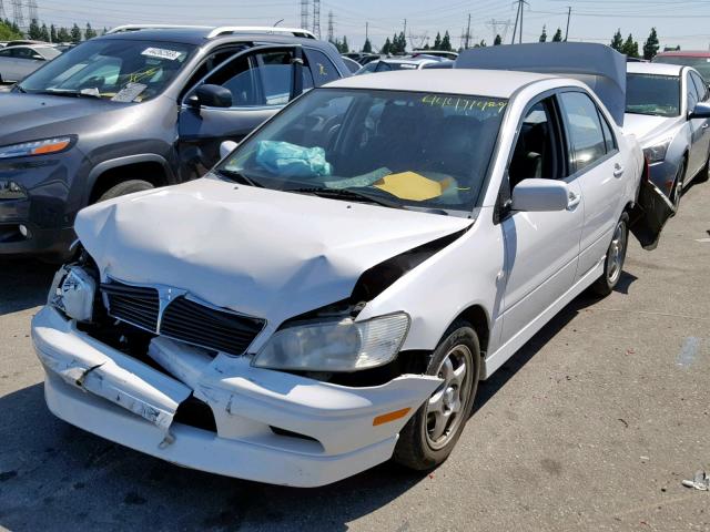 JA3AJ86E32U077216 - 2002 MITSUBISHI LANCER OZ WHITE photo 2