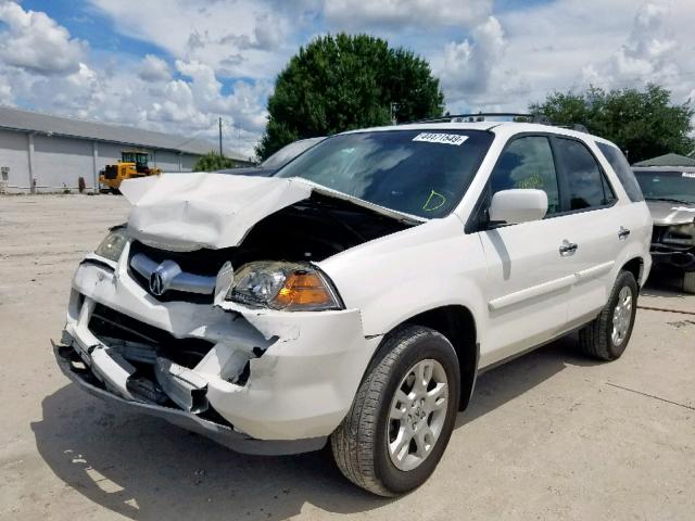 2HNYD18646H524269 - 2006 ACURA MDX TOURIN WHITE photo 2