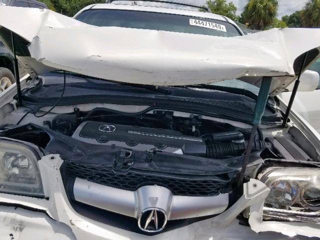 2HNYD18646H524269 - 2006 ACURA MDX TOURIN WHITE photo 7