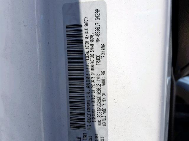 3C6TRVDG5GE103012 - 2016 RAM PROMASTER 白色 照片 10