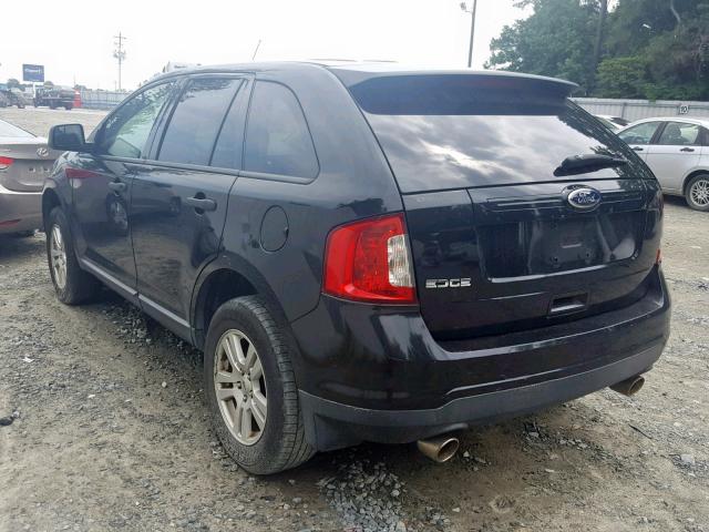 2FMDK3GC4BBA44626 - 2011 FORD EDGE SE BLACK photo 3