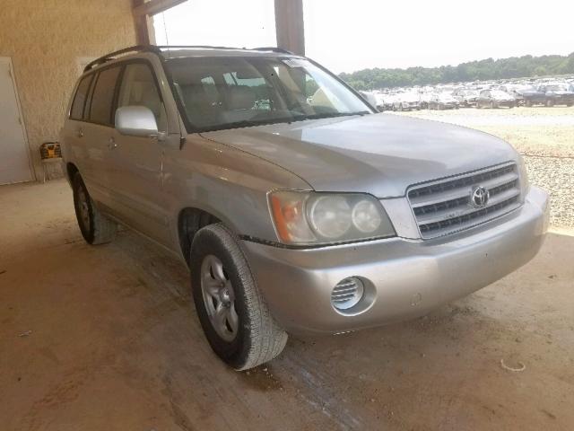 JTEGD21A830070836 - 2003 TOYOTA HIGHLANDER SILVER photo 1