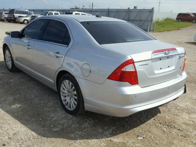 3FADP0L33BR129930 - 2011 FORD FUSION HYB SILVER photo 3